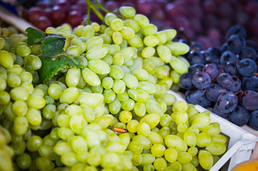 fresh grapes within the local market in Naples