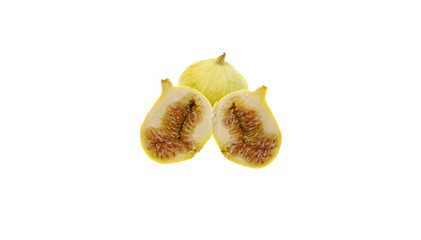 organic figs isolated on white background