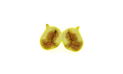 organic figs isolated on white background