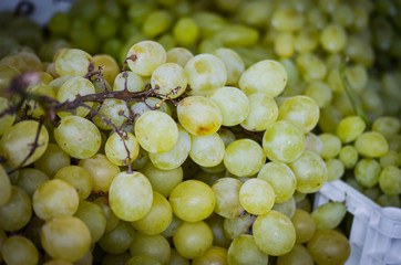 fresh grapes within the local market in Naples