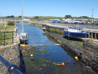 Cornish Coastal Harbour - Boats at Quay