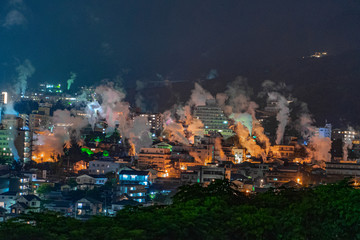 別府　夜景　湯けむり展望台