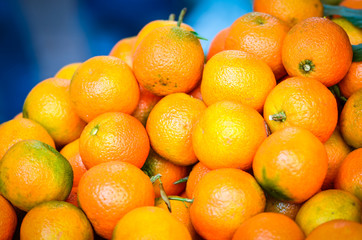 fresh oranges close up