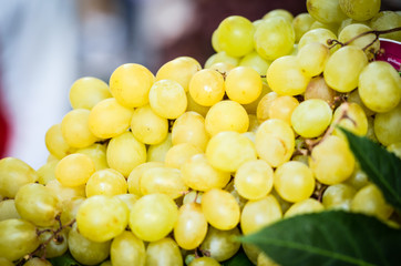 fresh grapes within the local market in Naples