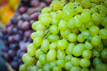 fresh grapes within the local market in Naples