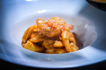 saganaki shrimps receipt with fresh tomatoes & basil