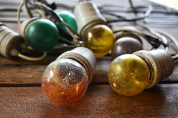 beads on a white background