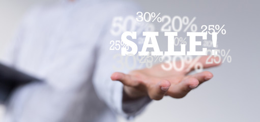 SALE CONCEPT DIGITAL in hand