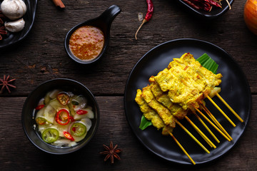 Pork Satay with Peanut Sauce