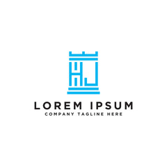 Inspiring company logo designs from the initial letters of the HJ logo icon. -Vectors