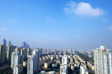 Cityscape of Suzhou, China.