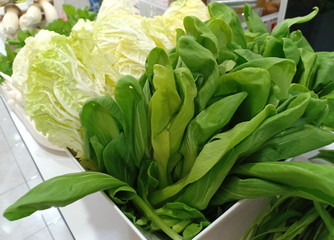 Cantonese and Chinese cabbage for suki hot pot