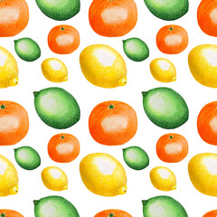  Pattern Fruits Citrus Orange Lemon Lime Watercolor illustration Tropics food Digital paper Textile set Summer botanical spring decor Design Wallpaper on the wall Scrapbooking Postcard