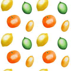  Pattern Fruits Citrus Orange Lemon Lime Watercolor illustration Tropics food Digital paper Textile set Summer botanical spring decor Design Wallpaper on the wall Scrapbooking Postcard