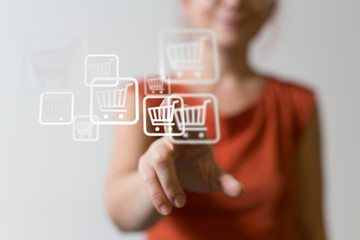 percent shopping digital in hand