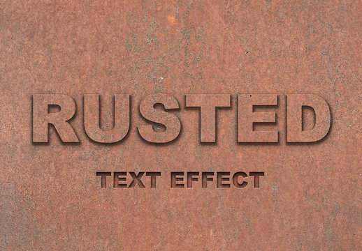 Rust Text Effect