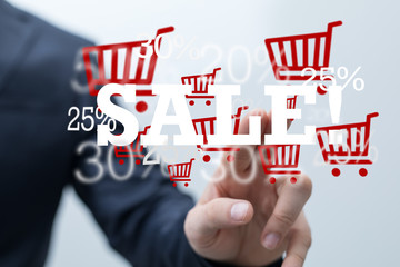 SALE CONCEPT DIGITAL in hand