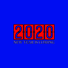 Fototapeta premium 2020 Year loading - Vector illustration design for poster, textile, banner, t shirt graphics, fashion prints, slogan tees, stickers, cards, decoration, emblem and other creative uses