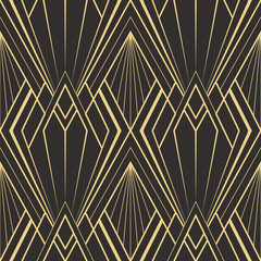 Abstract art deco seamless modern tiles pattern