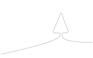 Christmas tree on white background, vector illustration