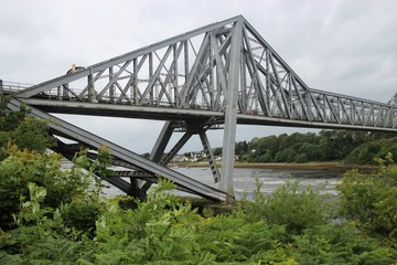 The Connel Bridge near Oban, Scotland. The steel bridge was opened in 1903 and spans the river Loch...