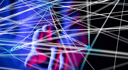 internet security and data protection concept.