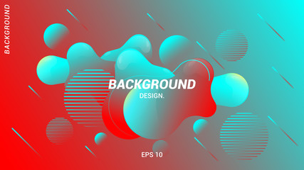 Fototapeta premium Liquid background design, background design, modern background, colorful, product design, packaging, vector eps 10.