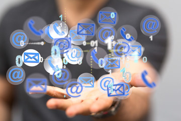 Mail Communication Connection message to mailing