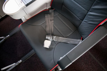 seat belt in airplane