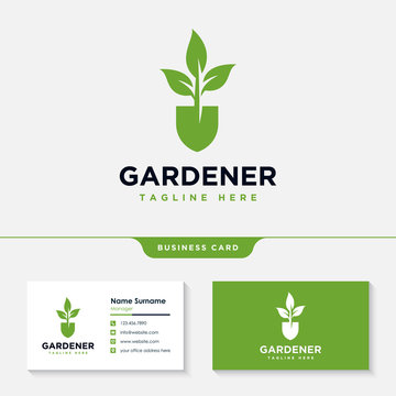 Gardener Logo Collections Design Inspiration Vector, Lawn Care, Farmer, Lawn Service Logotype, Icon Vector