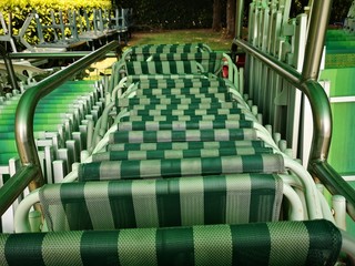 Obraz premium fila di sdraio per uso personale per coricarsi 