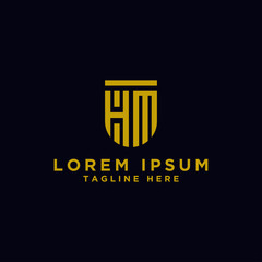 Inspiring company logo designs from the initial letters of the HM logo icon. -Vectors