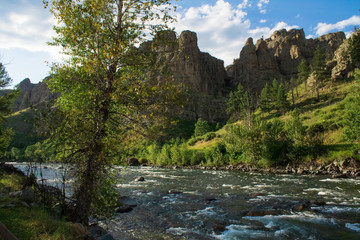 river in the mountains
