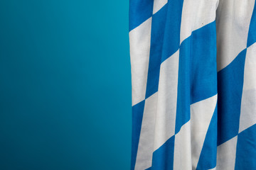 bavaria flag oktoberfest  blue and white