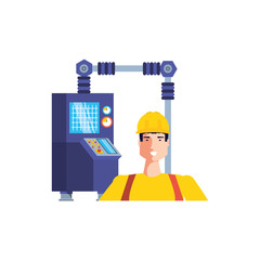 Isolated avatar of professional worker design