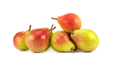 Pears on a white background. Fruits