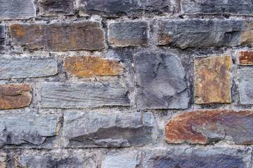 Stone rock brick wall grunge castle construction background texture surface vintage resource