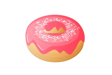 Testy Doughnuts vector on white background