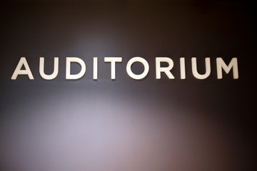 Auditorium Sign