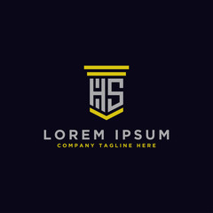 Inspiring company logo design from the initial letters of the HS logo icon. -Vectors