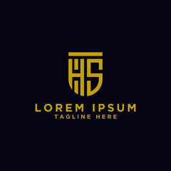 Inspiring company logo design from the initial letters of the HS logo icon. -Vectors