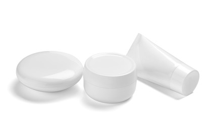  white cream container jar beauty moisturizer tube soap