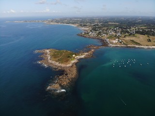 Fototapeta na wymiar Île Raguenès, Luftbild