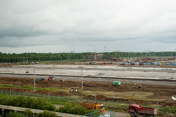 Construction of petrochemical plant. Tobolsk