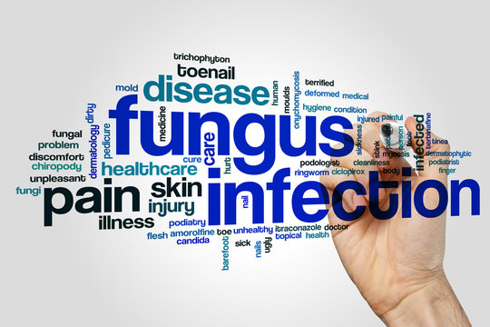 Fungus infection word cloud
