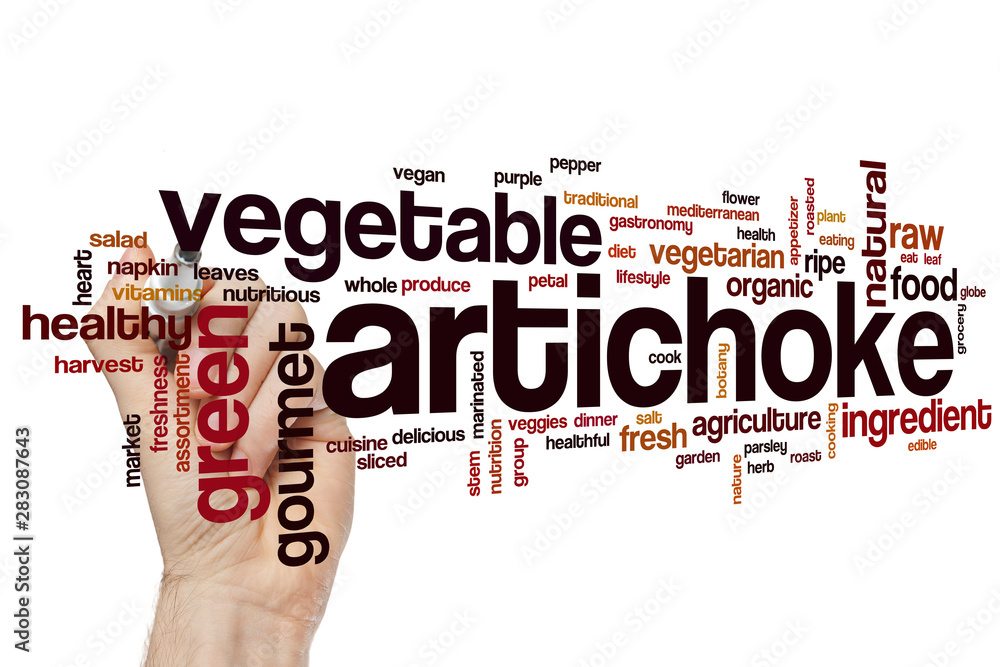 Poster Artichoke word cloud