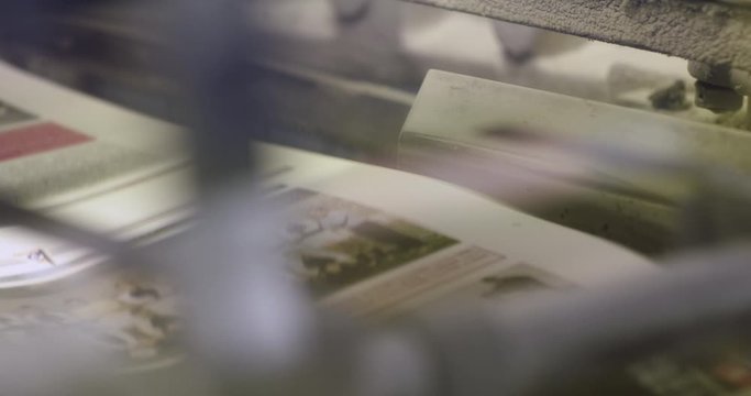 The machine in the printing house gives the next pages.