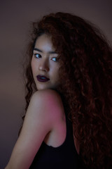 Fototapeta premium Portrait of young latin girl
