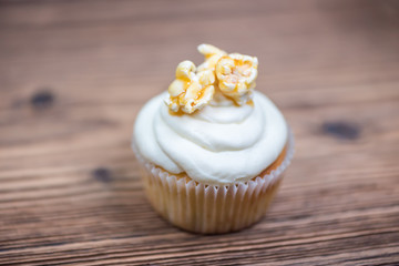 Sweet delicious colorful cupcakes for celebration
