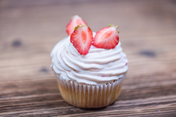 Sweet delicious colorful cupcakes for celebration